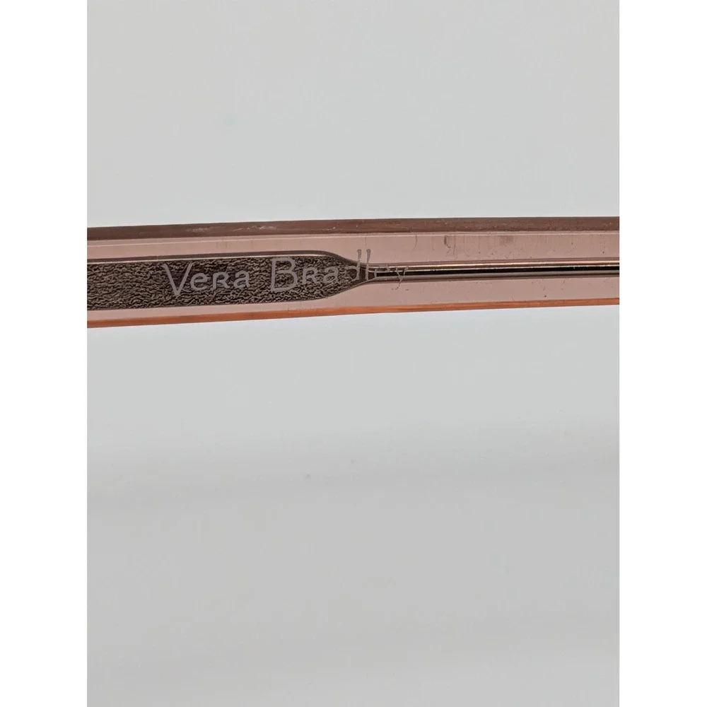 Vera Bradley Blush Pink Transparent Oval Eyeglass Frames 50-19-140 Womens